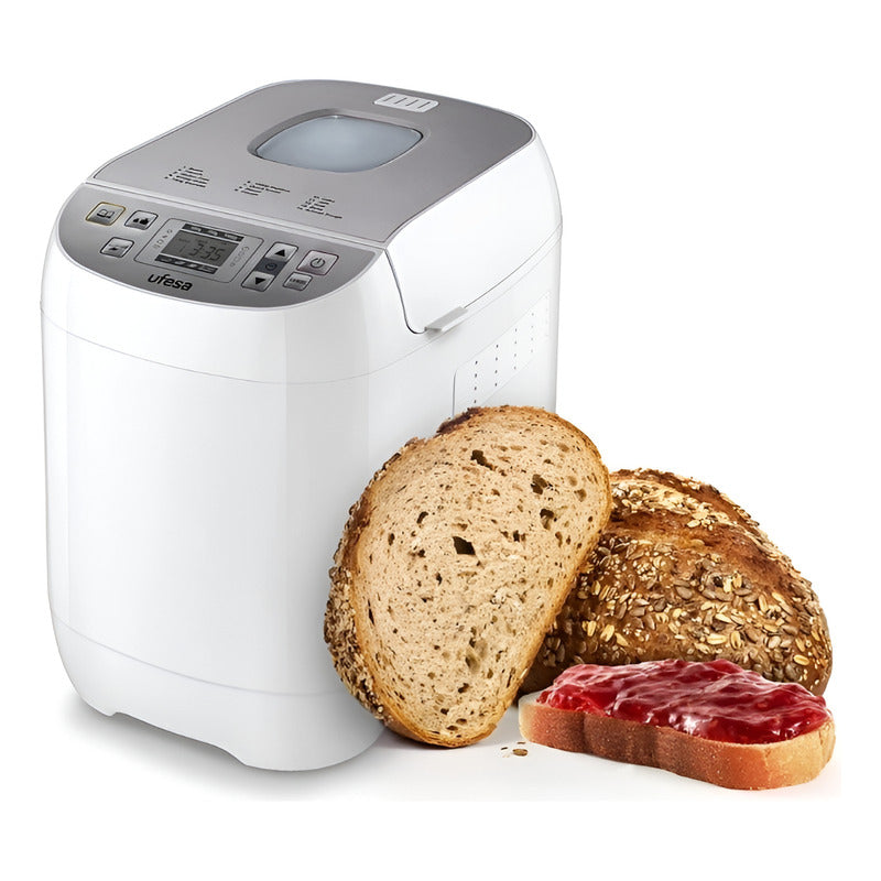 Panificadora Ufesa Panetera Blanca Bm6000 Panel Digital Blanco