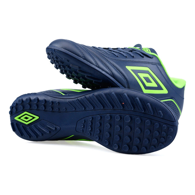 Championes Futbol 5 Umbro Classico Champion F5 Zapato Adulto - Azul/verde - 10 Us