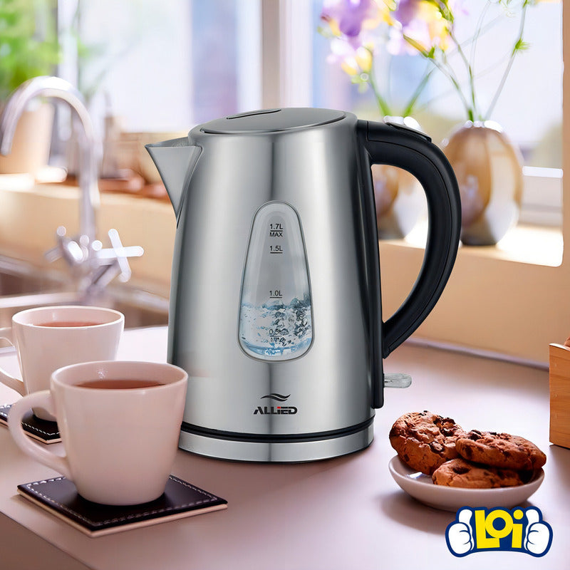 Jarra Eléctrica Allied Al-kt2000 Plateada 1.7l