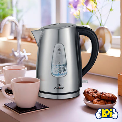 Jarra Eléctrica Allied Al-kt2000 Plateada 1.7l