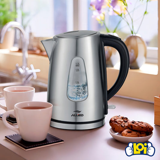 Jarra Eléctrica Allied Al-kt2000 Plateada 1.7l