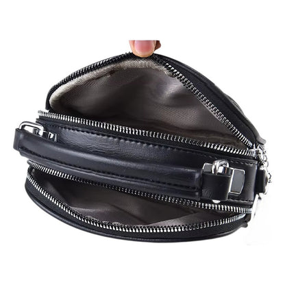 Cartera Bandolera Rígida Capitoneada Para Dama Beige Lisa