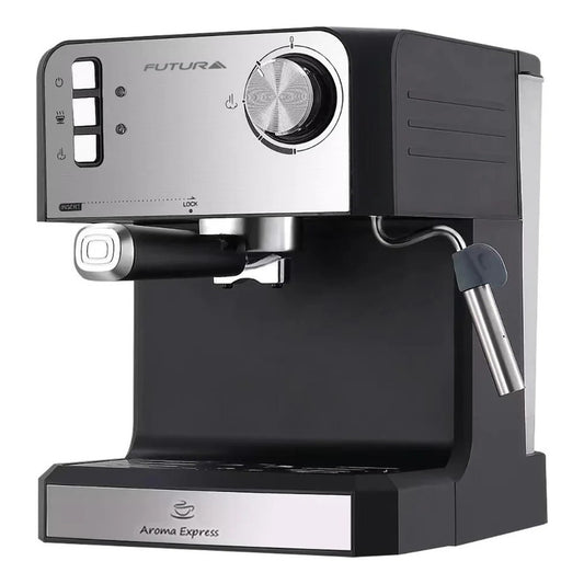 Cafetera Express Futura Color Negro- 15 Bares 850w