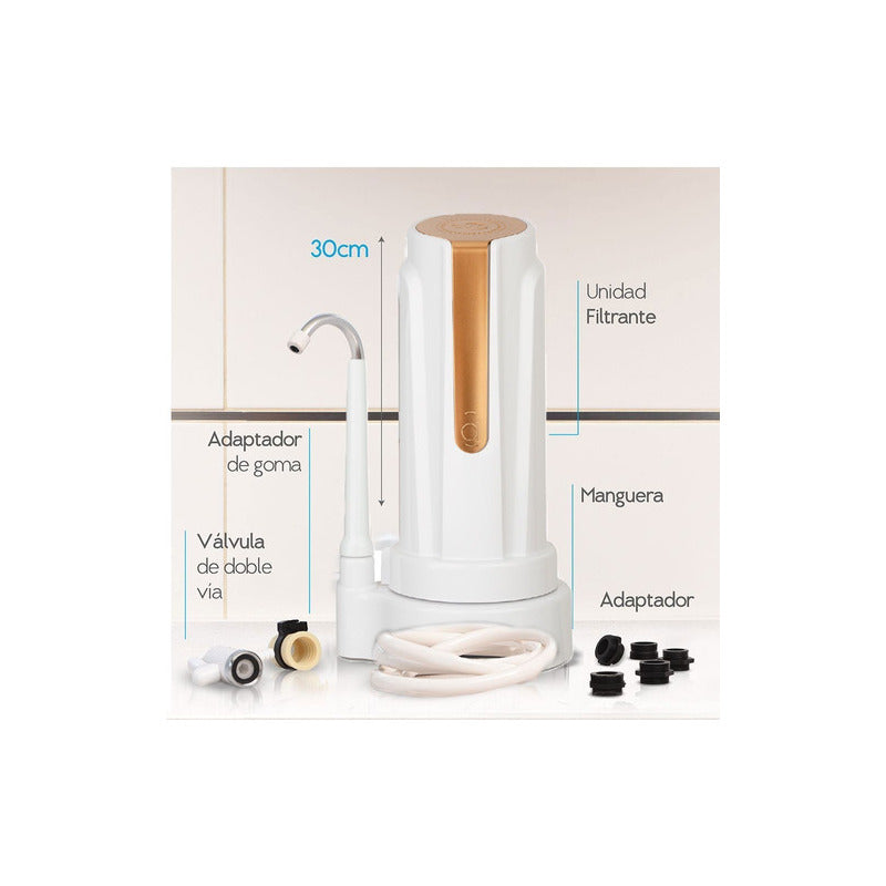 Filtro Purificador De Agua Dvigi As Plus Elimina Arsénico Color Oro