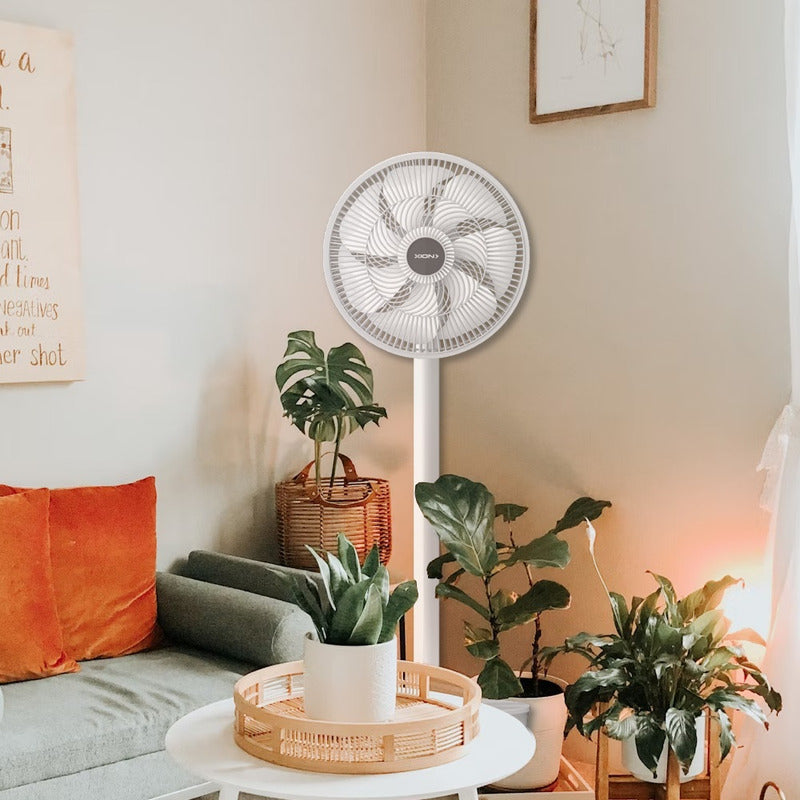 Ventilador De Pie Xion Slim Design 34 Cm Xi-v12 35 W 76.2 Cm 50/60hz Blanco Blanco Plástico 9