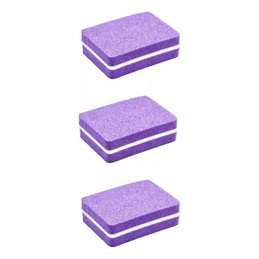 Lima Taquito Pulidor Mini Para Uñas Kit Pack X3 Unidades Violeta