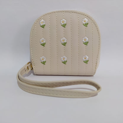 Monedero Dama Billeteras De Dama Con Correa Monederos Mujer Crema