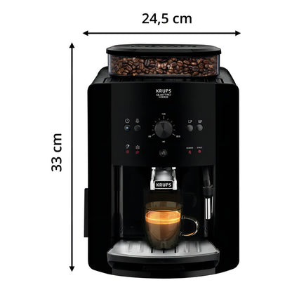 Cafetera Expreso Krups Super Automatica Espumador Molinillo - Negro