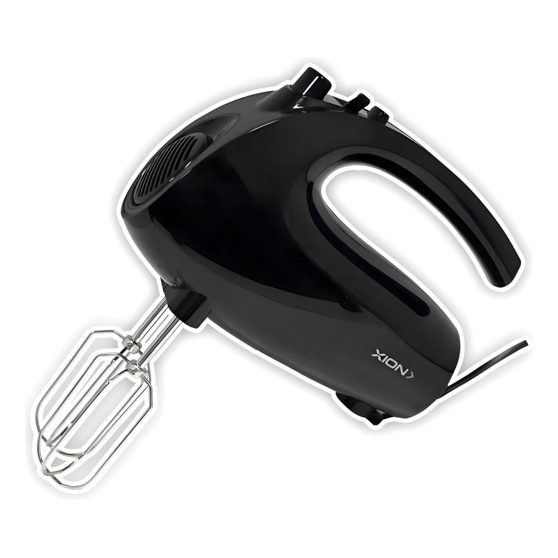 Batidora De Mano 200 W Xion 5 Velocidades Color Negro - Negro