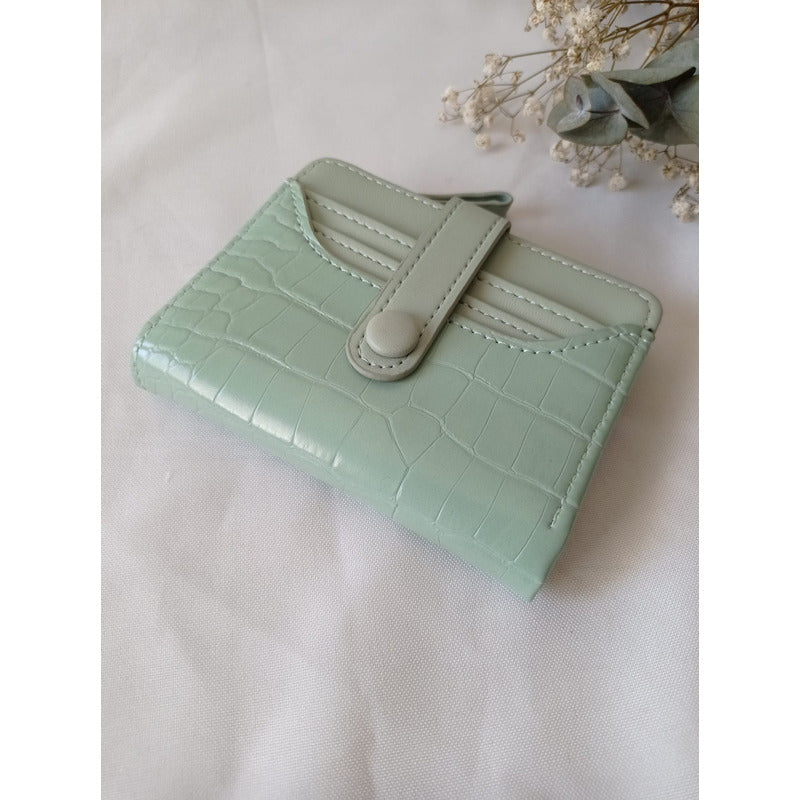 Billetera De Dama Brillante Billeteras Monedero Para Mujeres Verde