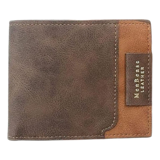 Billetera Para Hombre Con Monedero Sector Tarjeta De Cuerina Marrón Oscuro 2