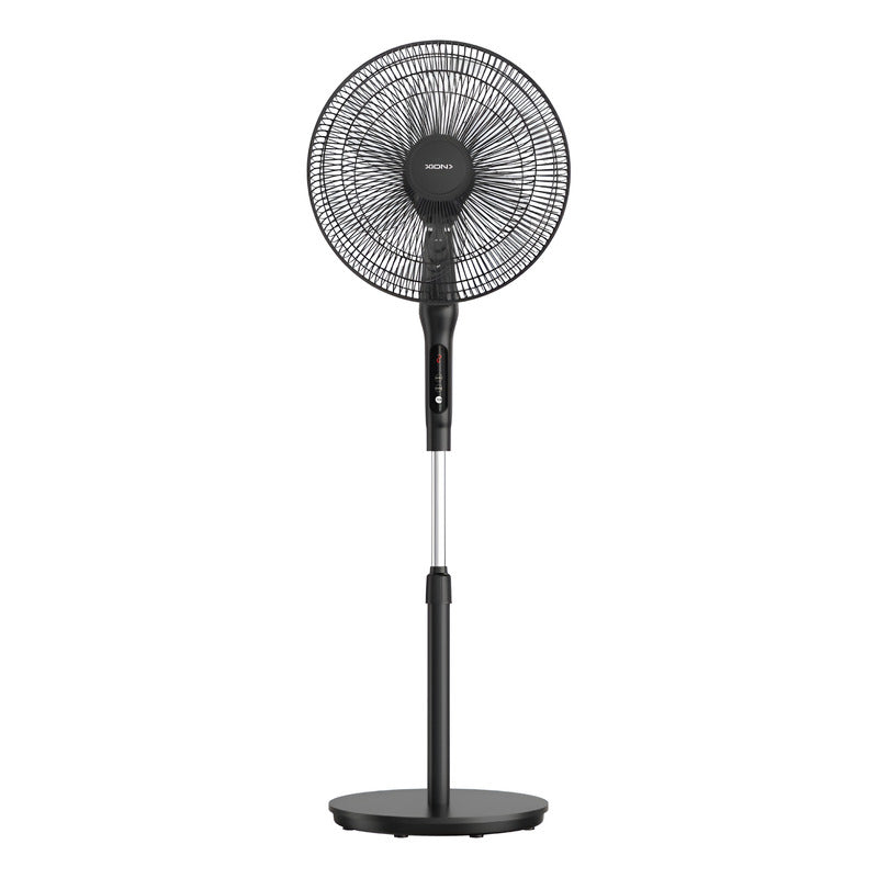 Ventilador De Pie Xion Xi-v155 6 Aspas 3 Velocidades 40 Cm - 40 Cm - 50 Hz/60 Hz - Negro - Plateado - Plástico - 6