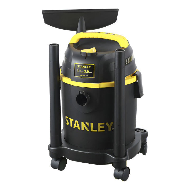 Aspiradora Profesional Polvo Y Agua Stanley 11 Lts 3 Hp Color Negro