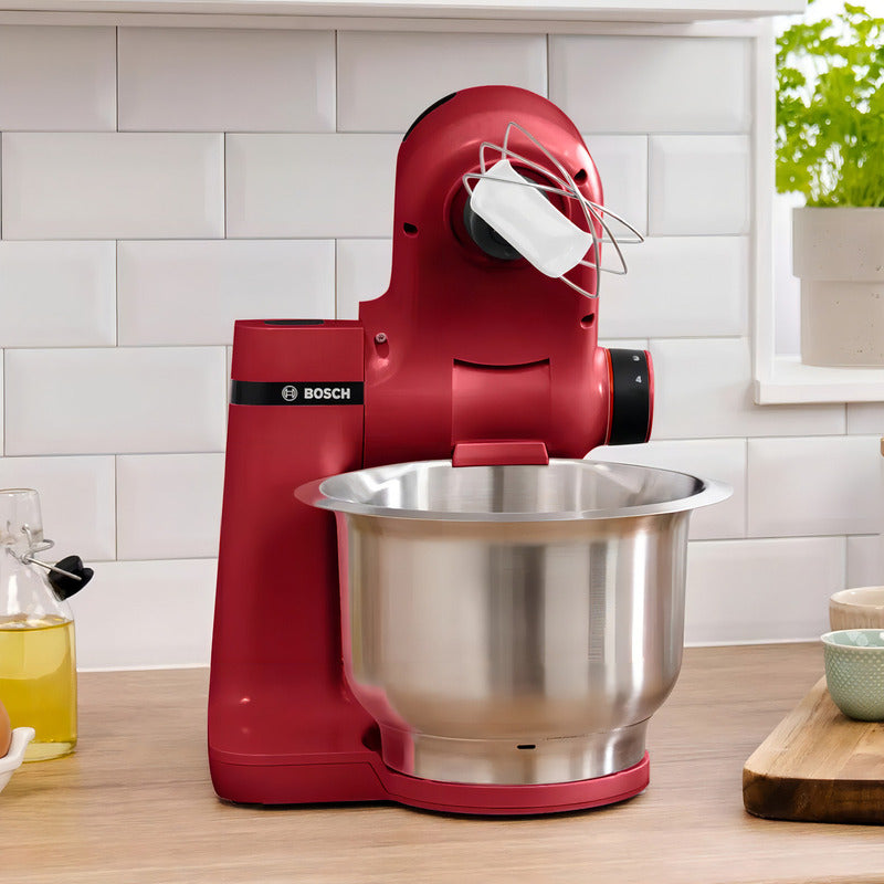 Robot De Cocina Bosch Mums2er01 Bowls Inoxidable 38lt Rojo