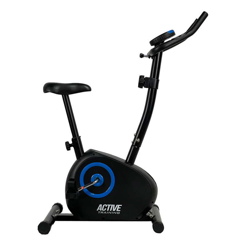 Bicicleta Fija Ergometrica Vertical Active Con Pulsómetro Negro