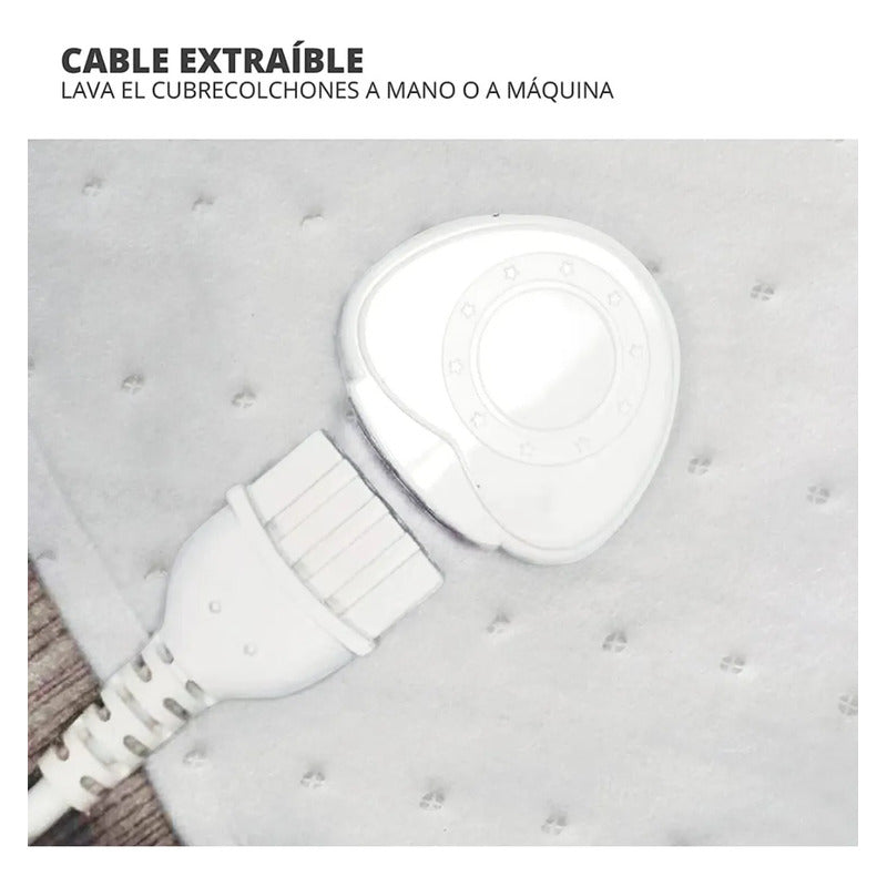 Calienta Cama 1 Plaza Futura Fut-cc103a Auto Off 150 X 80 Cm Blanco
