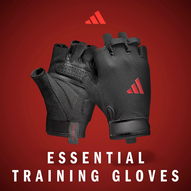Guantes De Entreno, Pesas O Gym adidas Essential Colores Color Rojo Diseño De La Tela Liso Talle L