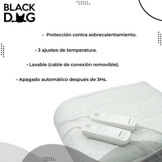 Calienta Cama Lavable 2 Plazas Punktal