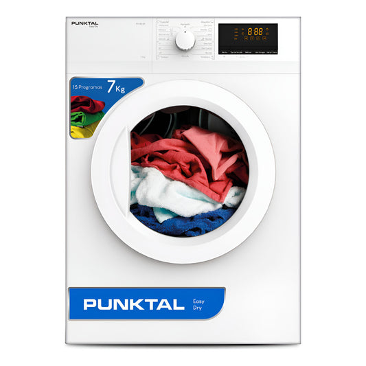 Secarropa Punktal Pk-80sr Carga Frontal 7 Kg 15 Programas - Blanco