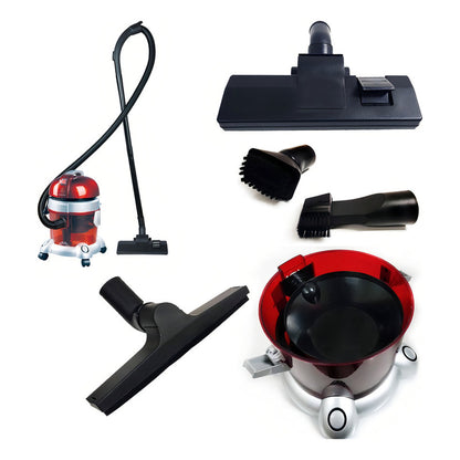 Aspiradora Punktal Profesional Doble Filtro 1600w Color Rojo/gris