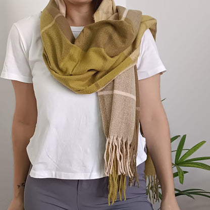 Chalina Bufanda Pashmina De Dama Afelpada Liviana Y Sauve Verde