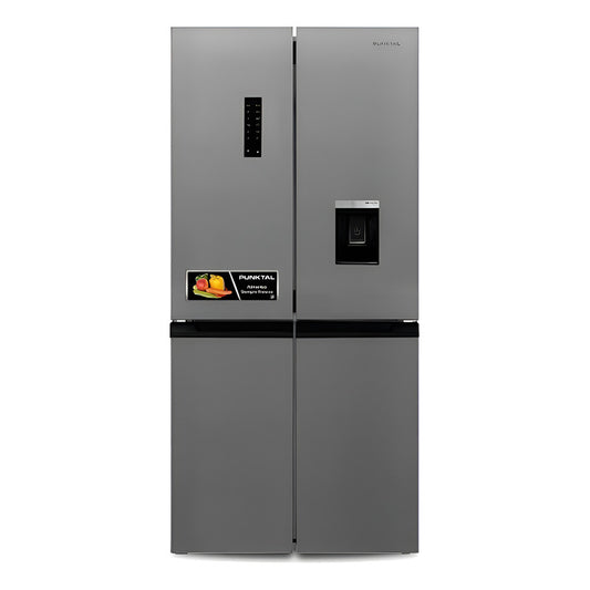 Heladera Con Freezer Inverter Punktal Pk-599 Inv Color Inox Con Capacidad De 459l