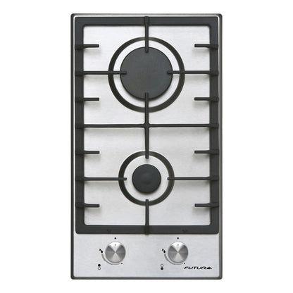 Anafe Futura A Gas Acero Inoxidable 2 Quemadores Fut-ag300x2 Gris