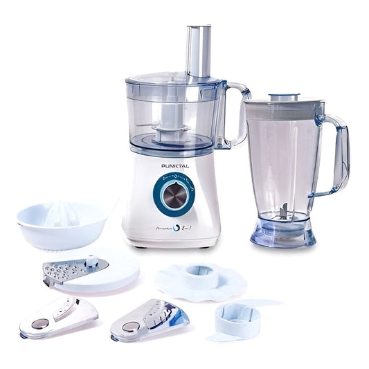 Multiprocesadora 8en1 Punktal Con Licuadora Jarra 1,8 Lt. Color Blanco