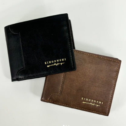 Billetera Para Hombre Con Monedero Sector Tarjeta De Cuerina Marrón 1