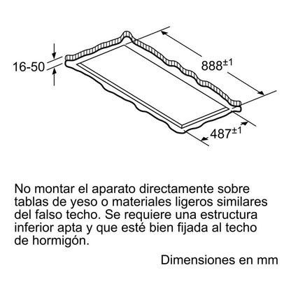 Extractor De Cocina Bosch Drc97aq50 Acero Inox. Isla 90cm Acero Inoxidable
