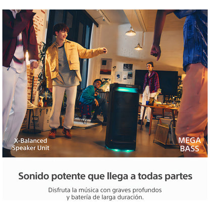 Parlante Portátil Sony Con Bluetooth Inalámbrico Srs-xv900 Negro