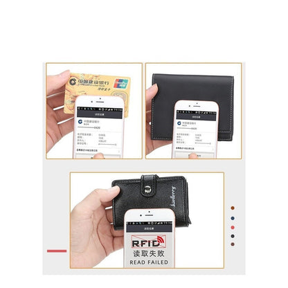 Billetera Con Tarjetero Automático, Ejecutiva Antirrobo Cartera Rfid Plegable De Cuero Alta Calidad Everest