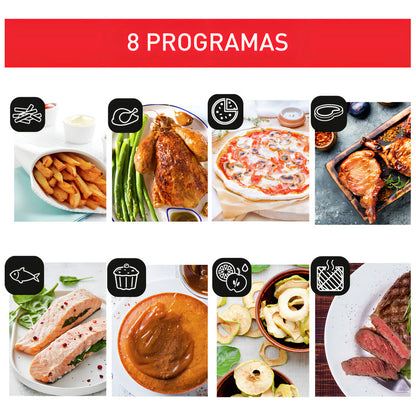 Easy Fry Horno & Grill 9 En 1, Freidora De Aire Y Horno Moul - Negro