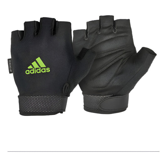 Guantes De Entrenamiento adidas Essential Negro C/verde - Verde - Liso - S
