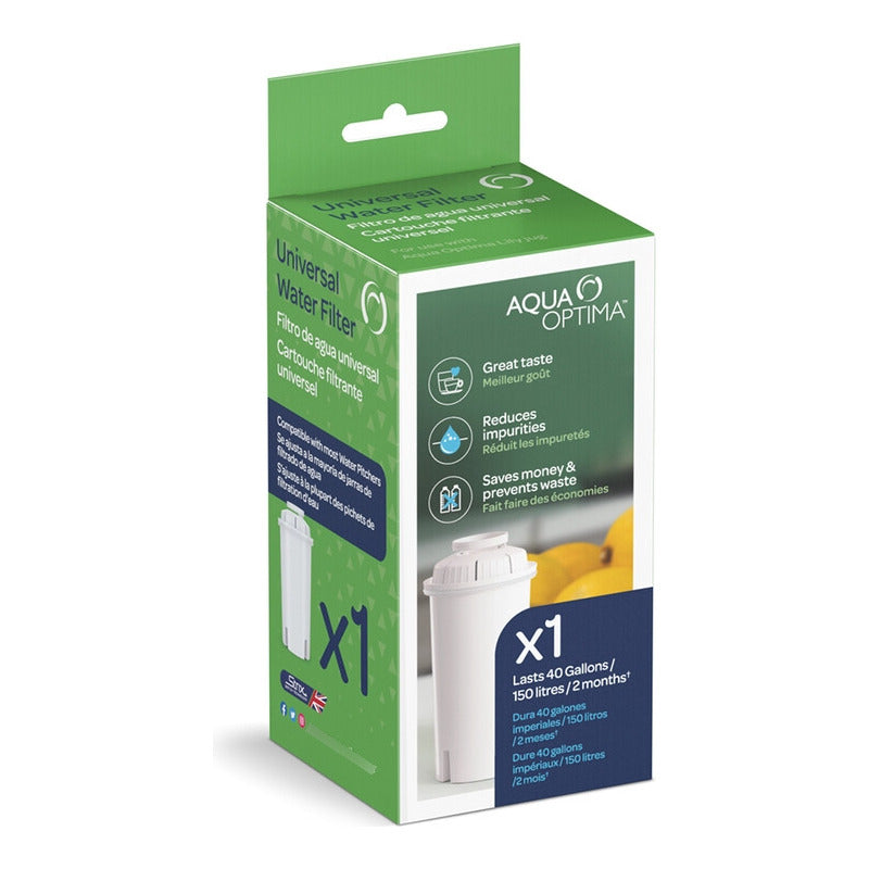 Filtro Purificador Aqua Optima Repuesto Universal Ruf120 Blanco