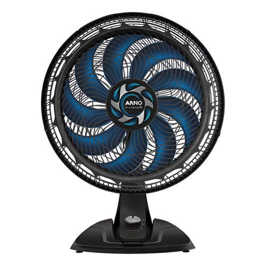 Ventilador De Mesa Arno X-treme 9 Aspas Diametro 40 Cm Ve90 - Negro - Azul - Plástico - 9