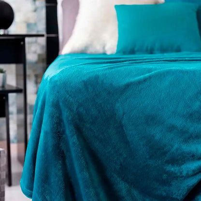 Frazada Electrica Futura Fut-mt203a Manta Termica 1 Pz Tmo Liso Azul Acero