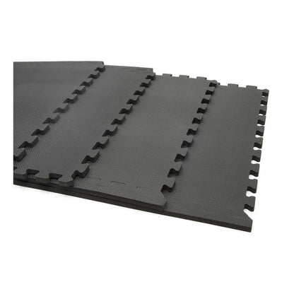 Piso Tatami Goma Eva Encastrable Negro 120x120x1,4 Cm Reebok - Negro