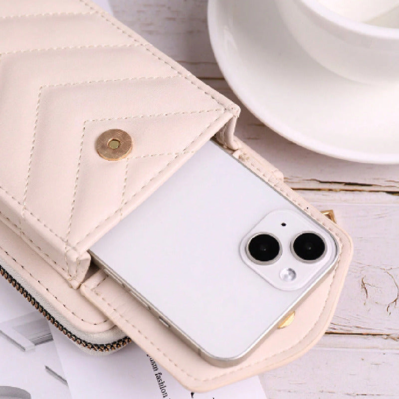 Phone Bags Porta Celular De Dama Cartera Bandolera Billetera Negro (1)