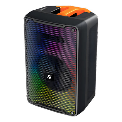 Parlante Portablecon Luces Rgb Bluetooth Aek 8 S-10819 Color Negro