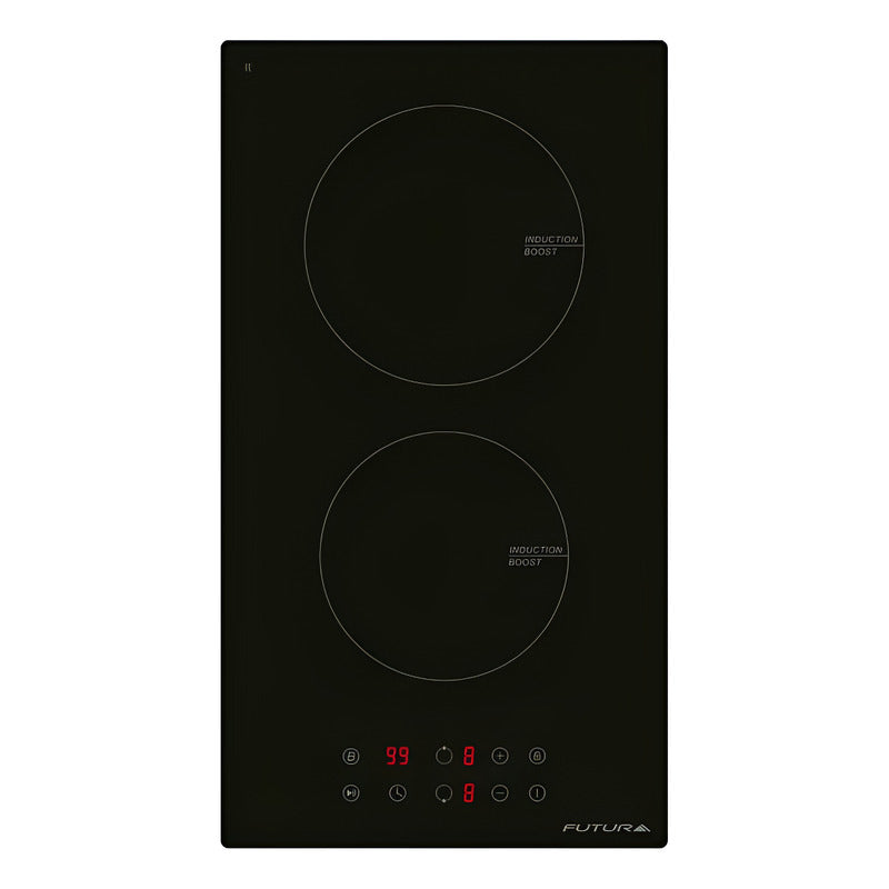 Anafe Eléctrico Futura Fut-pi2z Induccion 2 Hornallas Negro