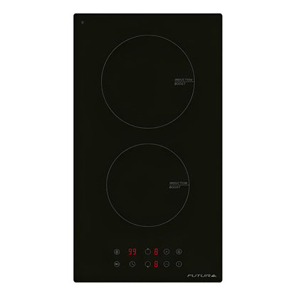 Anafe Eléctrico Futura Fut-pi2z Induccion 2 Hornallas Negro