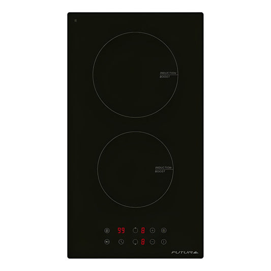 Anafe Eléctrico Futura Fut-pi2z Induccion 2 Hornallas Negro