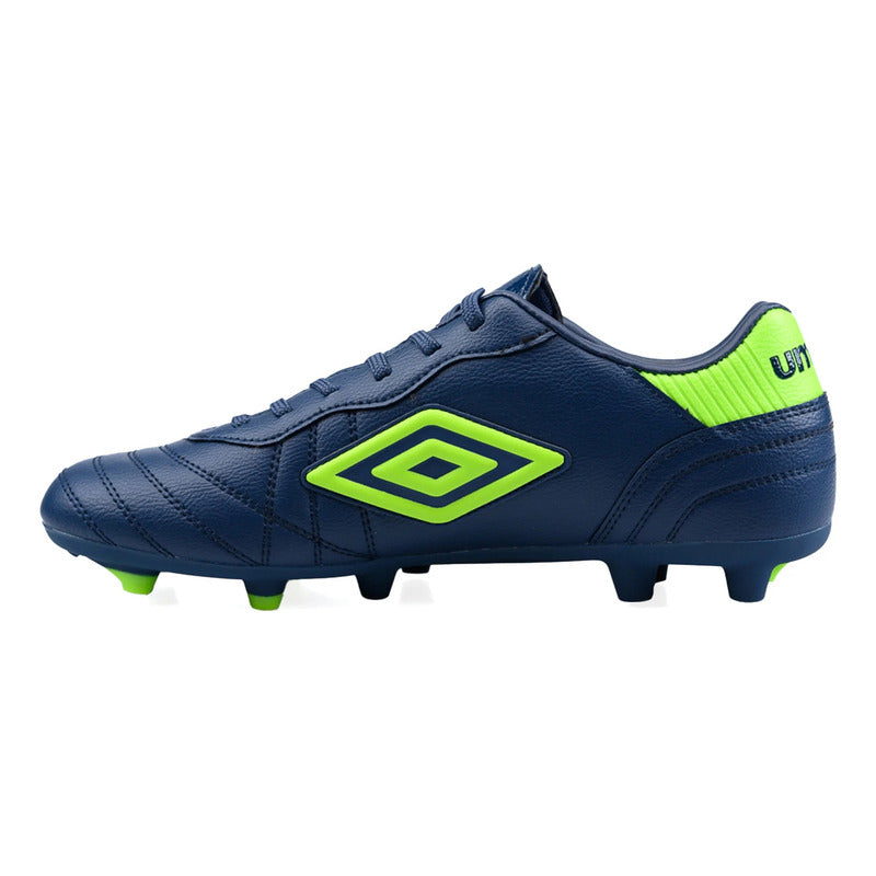 Championes Futbol 11 Umbro Touch Champion F11 Zapato Adulto - Azul/verde - 12,5 Us