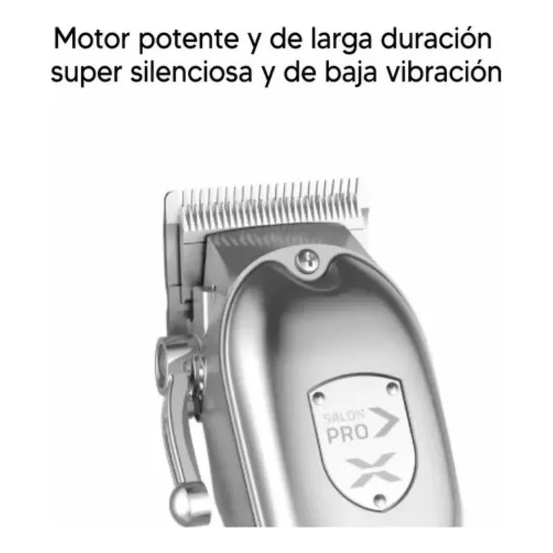 Maquina De Corte De Pelo Profesional Xion Xi-hair80pro Gris Plata