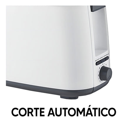 Tostadora Punktal 4 Panes 1400 W 7 Niveles De Tostado - Blanco