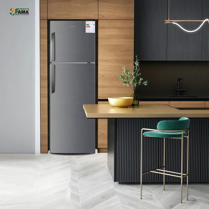 Heladera Futura Con Freezer Frio Seco 270lts Inox Dimm