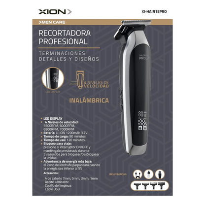 Cortadora De Pelo Y Corta Barba Inalambrica Profesional Xion - Único