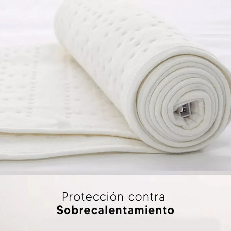 Calienta Cama 1 Plaza Futura Fut-cc103a Auto Off 150 X 80 Cm Blanco