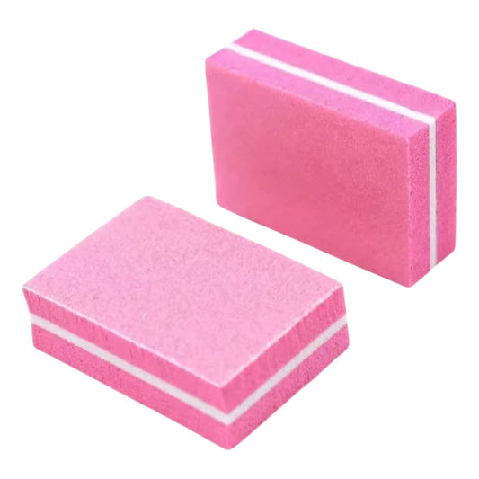 Lima Taquito Pulidor Mini Para Uñas Varios Colores Rosa